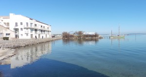 Port Rive Gauche apartments face directly onto the Etang de Thau