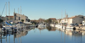 Marseillan Port and the old town beyond