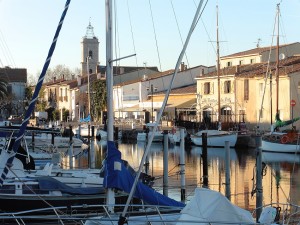 The port and Marseillan church