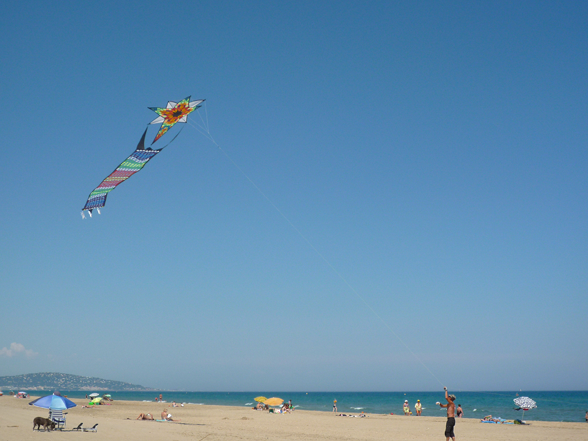 Kilometres of sandy beach runs from Cap d'Agde to Sete along the Mediterranean coast